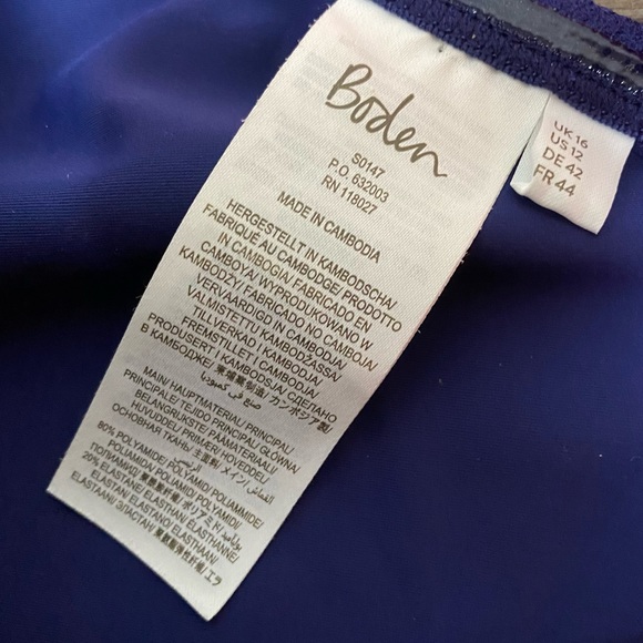 Boden Corsica Colorblock Tankini Swim Top - Picture 6 of 9